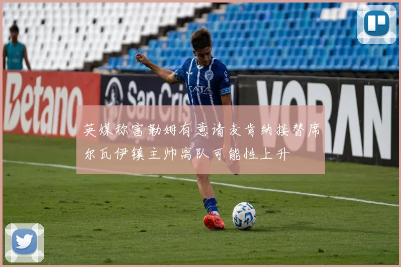 英媒称富勒姆有意请麦肯纳接替席尔瓦伊镇主帅离队可能性上升